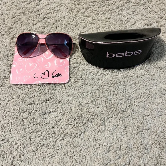 BEBE Sunglasses Oversized Bodycon Brown Leopard Print Gradient UVA Lenses 2B Bebe | Accessories | Bebe Aviator Sunglasses | Poshmark main image 2